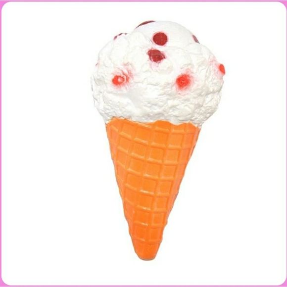- Jumbo squish waffle vanilla cherry ice-cream new & bonus gift 🎁 sensory - Picture 2 of 10